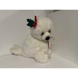 Gund White seal Fashion Bug plush 1993 vintage